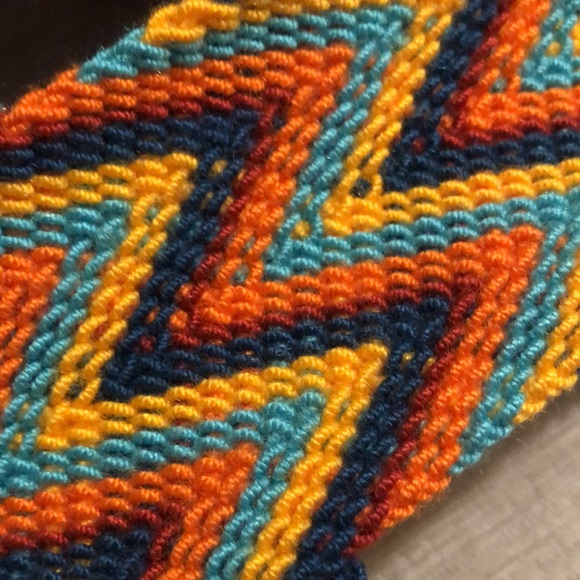 NWOT Authentic Wayuu Indians ethnic crochet mochila bag - Picture 8 of 11